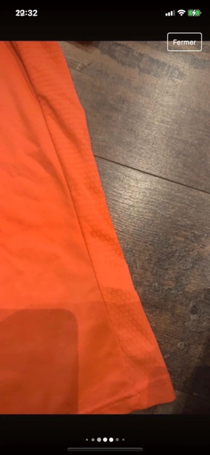 Tee-shirt Orange bi-matière - photo numéro 5