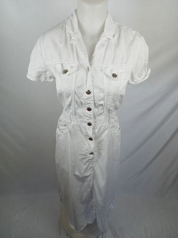 Robe vintage blanche - dress - kleid - vestido - jurk - abito Georges Rech Sport