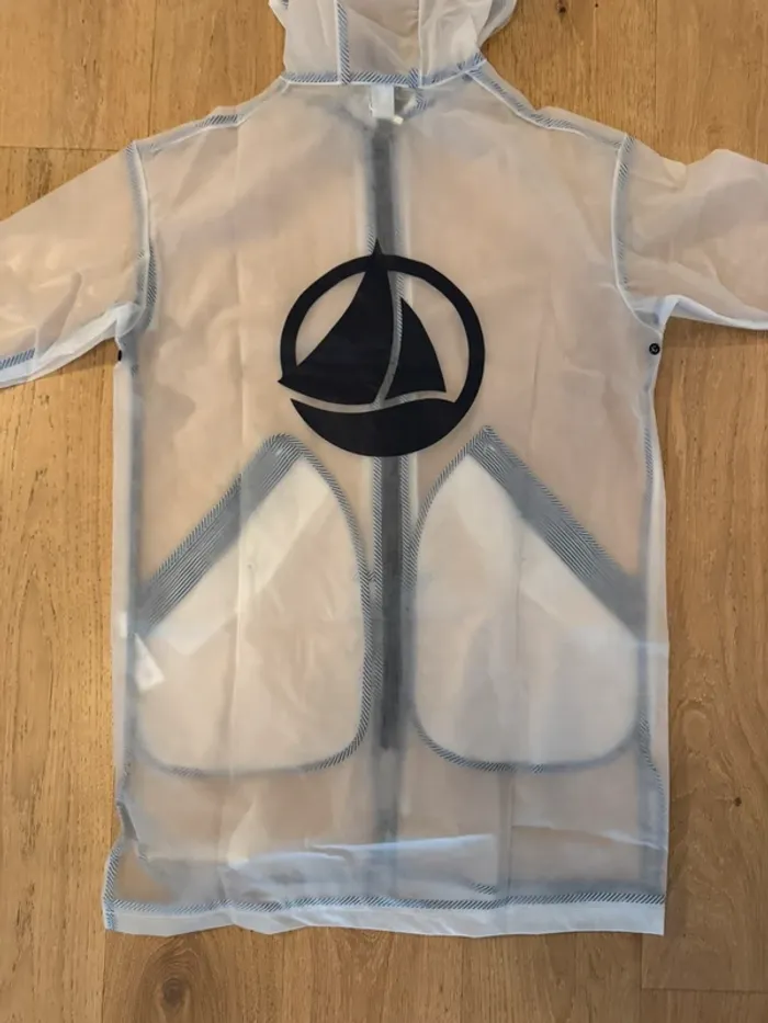 Ciré Petit Bateau femme taille XS/S blanc transparent neuf avec étiquette - photo numéro 6