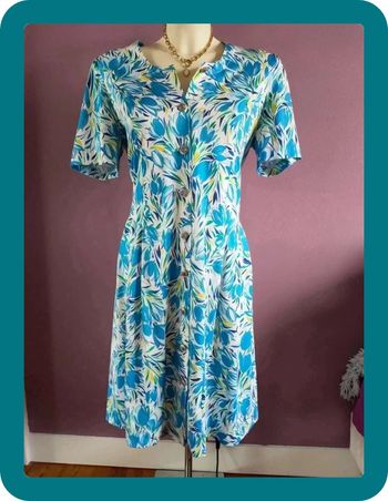 Robe d'été vintage bleu