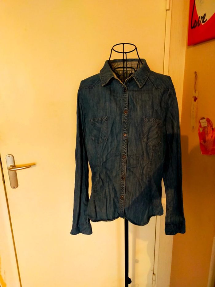 Jolie chemise imitation jean # rentrée - photo numéro 5