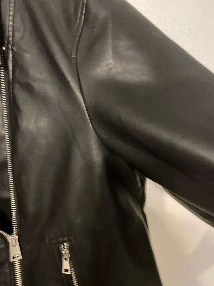 superbe veste en simili cuir perfecto CLOCKhouse 52 neuf - photo numéro 11