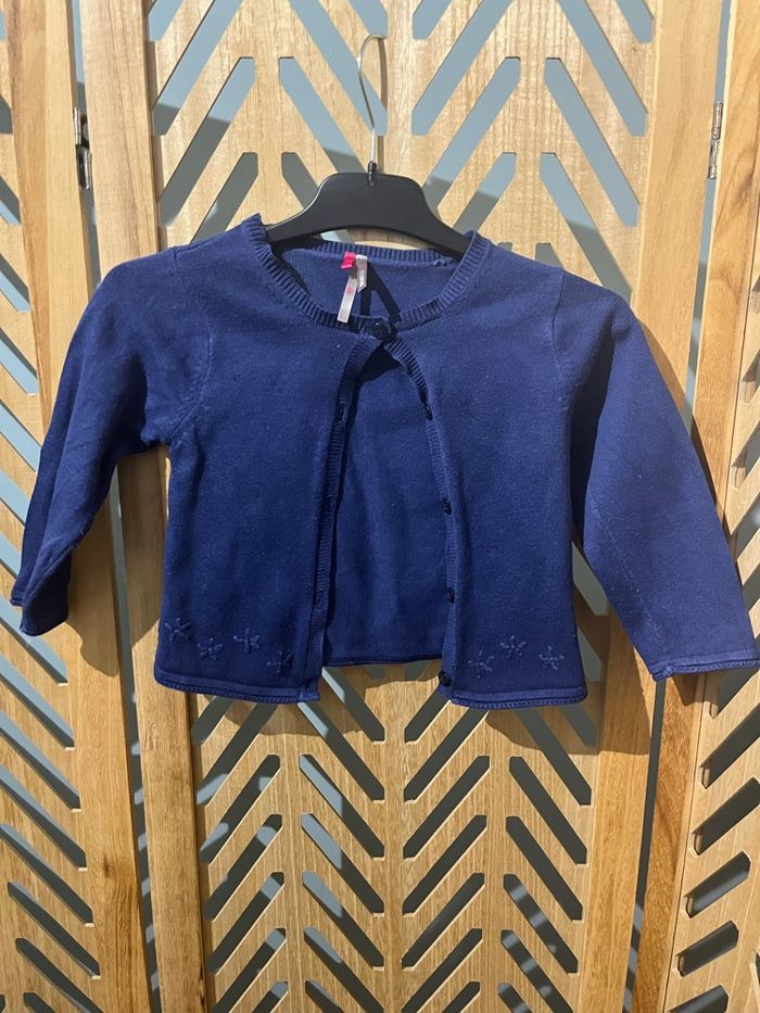 Gilet bleu 18m fille - photo numéro 4