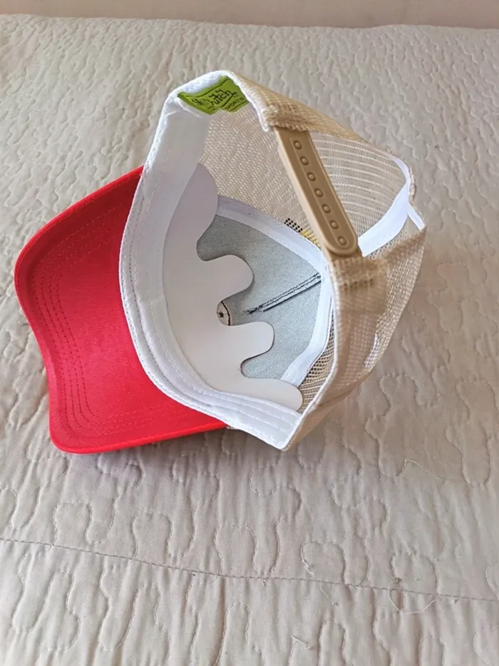 Casquette Von Dutch homme bleu rouge et beige - photo numéro 5