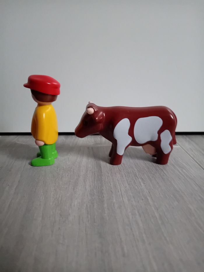 Playmobil 123 - 6972 ‐ Éleveur avec vache - photo numéro 3