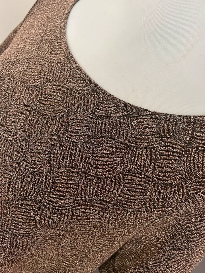 Sezane robe Janet , noire dorée taille M/38 - photo numéro 4