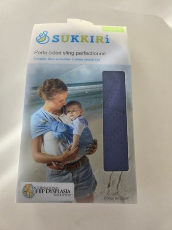 Porte bébé sukkiri bleu