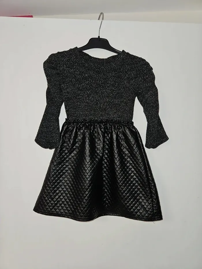 Robe bi matière 4 ans