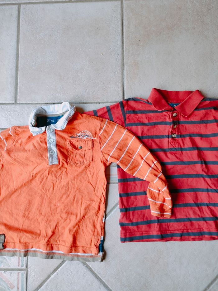 Lot de 2 polos taille 6 ans manches longues