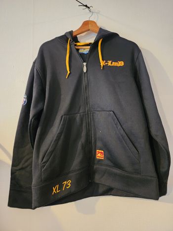 Sweat zippé noir homme