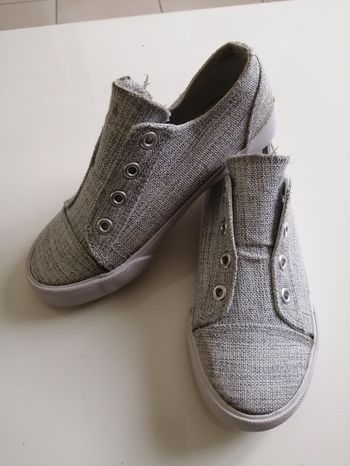 La Redoute tennis tissu gris fille 29