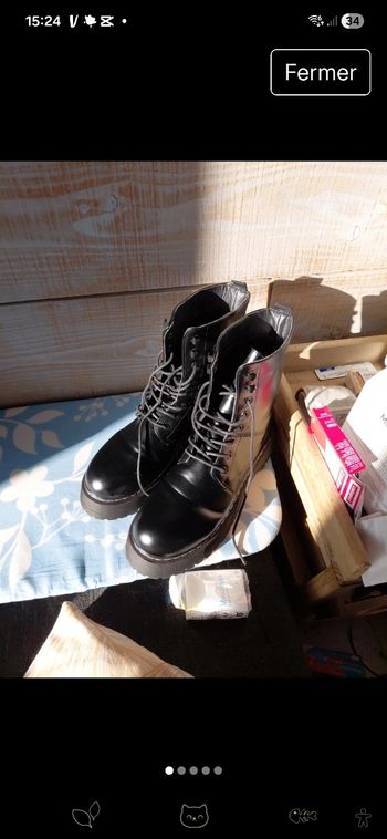 Boots militaires ARDENE style Dr Martens.