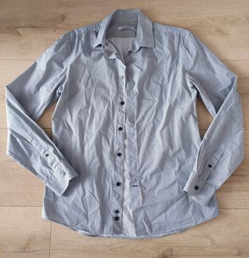 Chemise homme grise motif noir taille M Celio Club