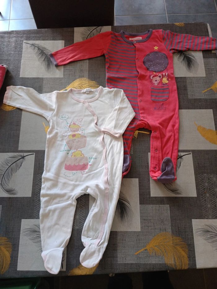 4 pyjamas mi-saison une pièce 12 mois 74 cm - photo numéro 4