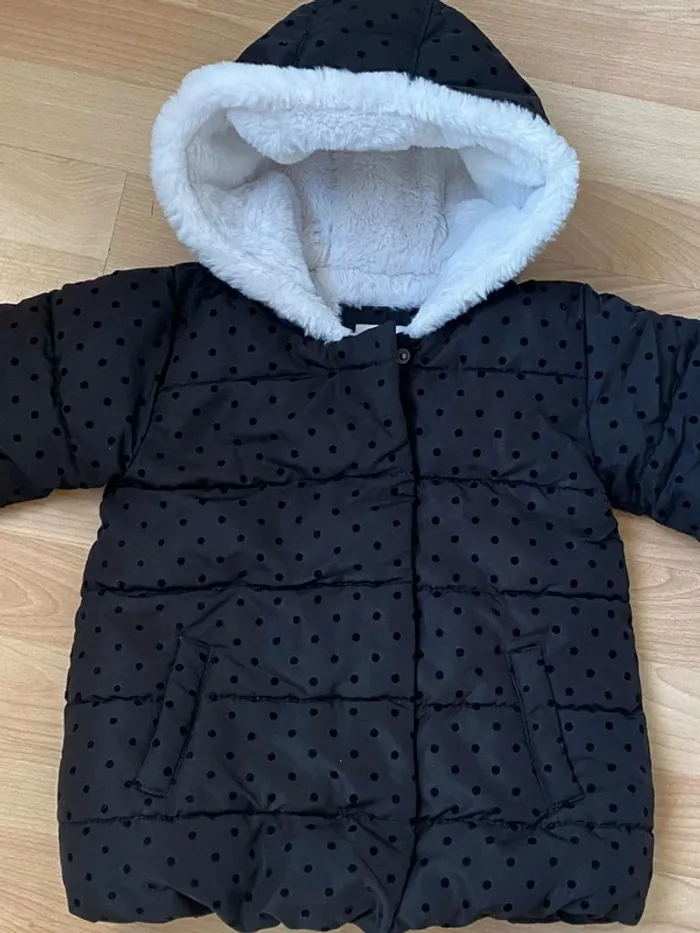 Manteau doudoune hiver fourrée 24mois Creeks - photo numéro 2