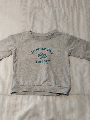 Pull Je peux pas j'ai foot