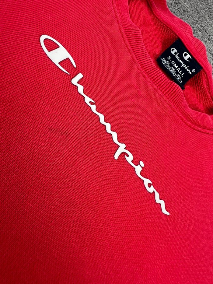 Pull Sweat Rouge Champion – Taille XS - photo numéro 8