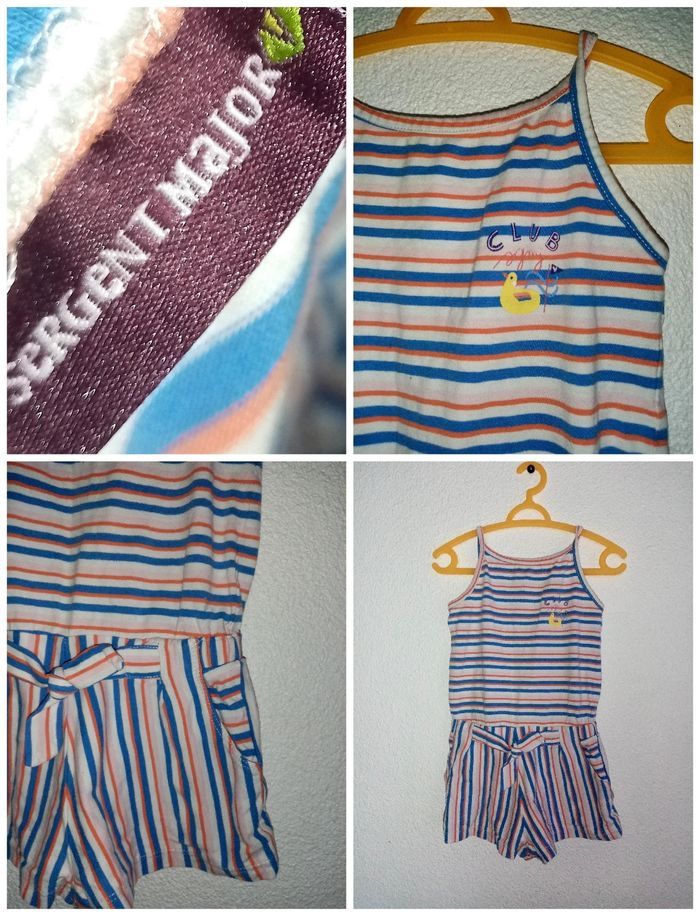 3 ans sergent major conbishort a rayures print été /Excellent état - photo numéro 6