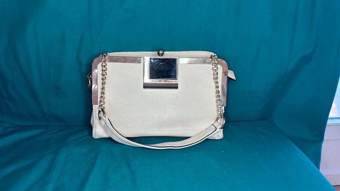 👜 sac à main chic beige et doré #gallantry - photo numéro 2