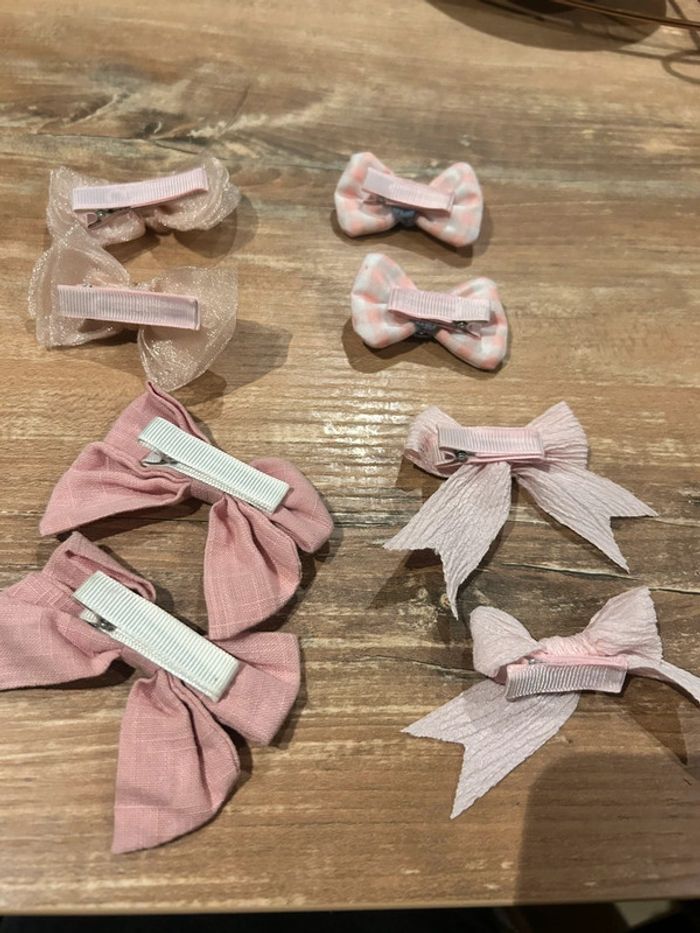 Lot de 8 pinces à cheveux rose - photo numéro 2