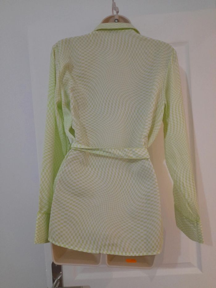 Veste kimono vichy pimkie taille s neuve avec étiquette - photo numéro 2