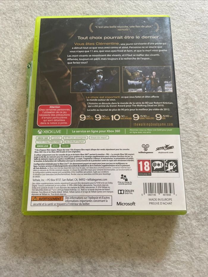 The Walking Dead Season Two Jeu Xbox 360 FR - photo numéro 3