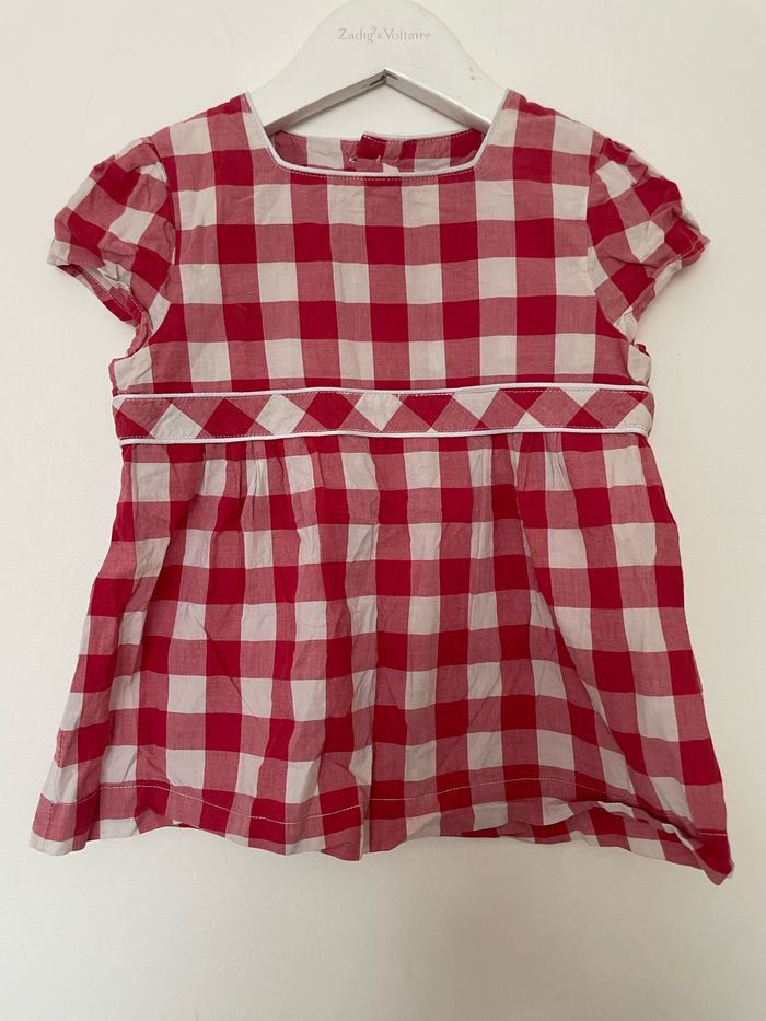 Blouse  tunique 6 ans  Vichy