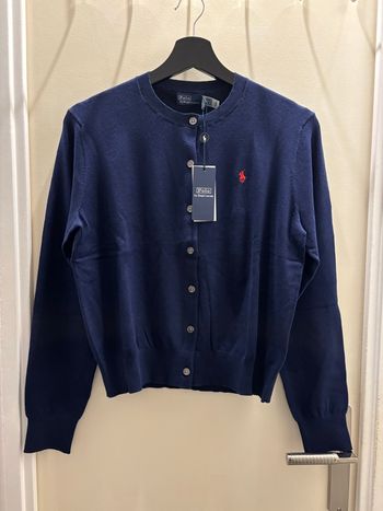 Cardigan Ralph Lauren femme taille M bleu marine