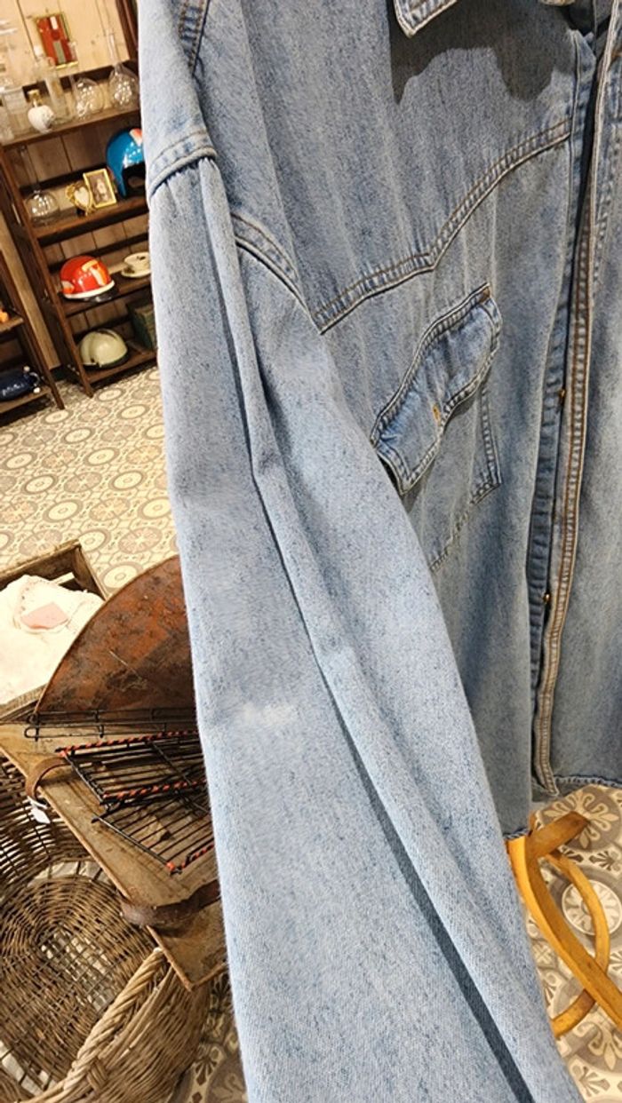 Chemise unisexe en jean taille XL - photo numéro 5