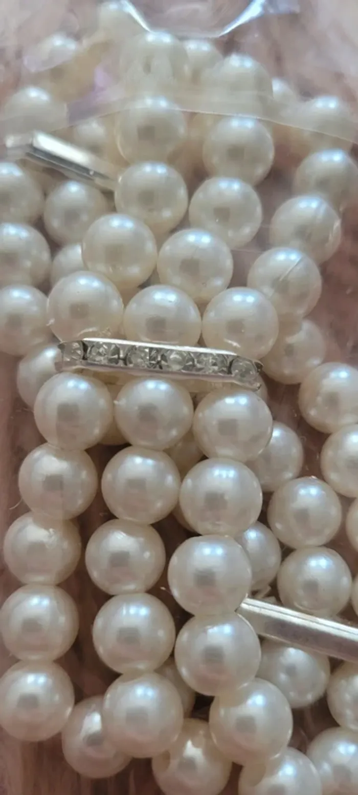 Bracelet fausses perles et strass - photo numéro 3