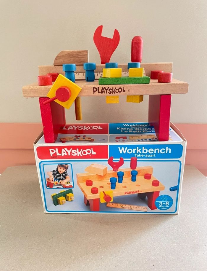 Établi Playskool bois vintage
