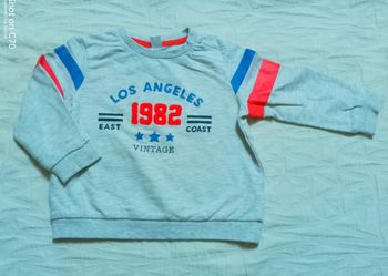 Tex pull sweat fin 23 mois gris