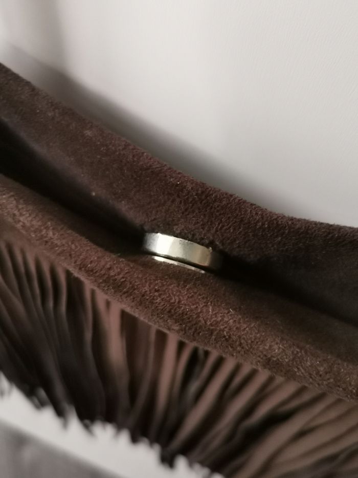 Sac bandoulière cuir nubuck couleur marron 💘 - photo numéro 4