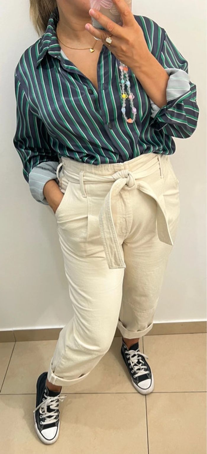 Chemise H&M À Rayures Taille 40 - photo numéro 2