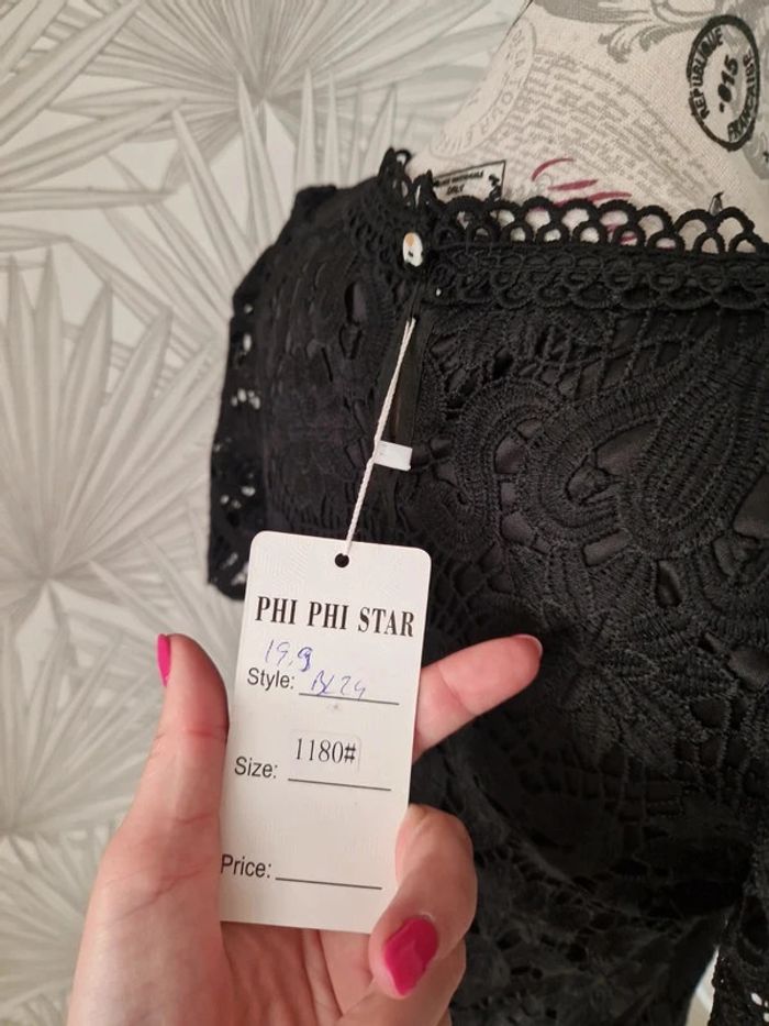 Joli haut chic dentelle taille 36 phi phi star - photo numéro 6