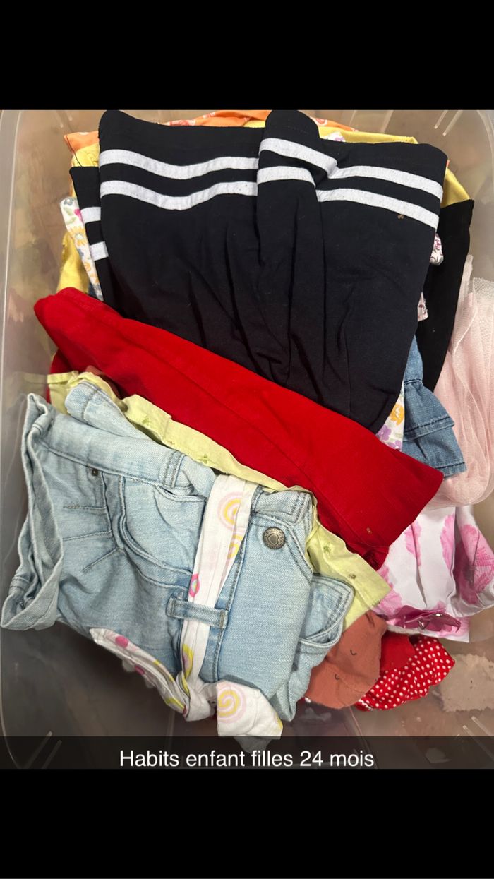 Lot habits fille 24 mois