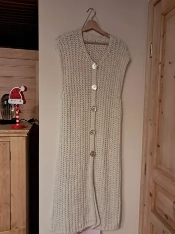 Gilet long sans manches
