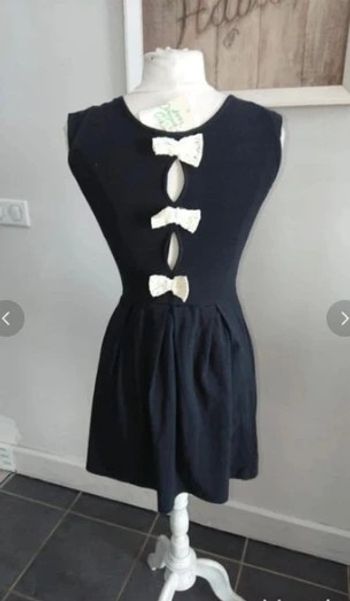 Petit robe noir d'été rétro chic kling neuve t 36