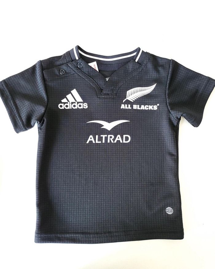 Ensemble short noir all blacks adidas neuf taille 6-9mois - photo numéro 11