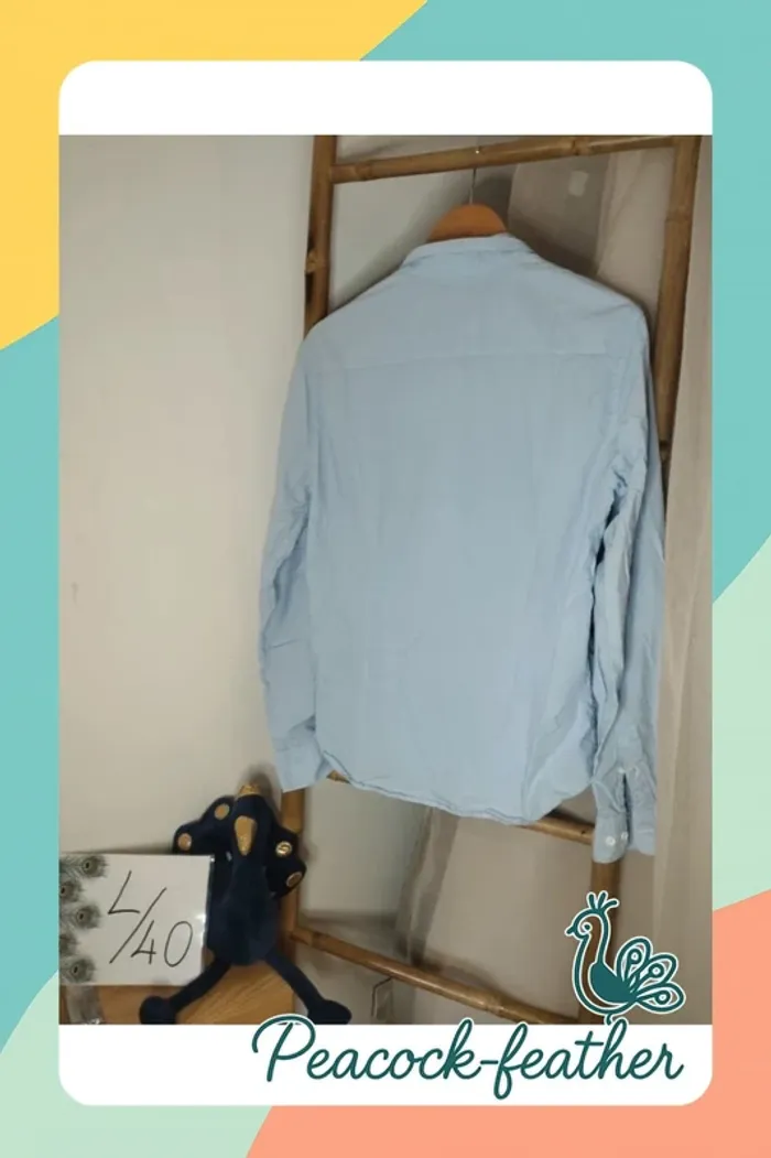Chemise bleue smog homme L neuve - photo numéro 8