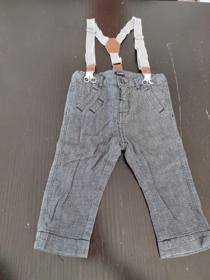 2 pantalon  a bretelles 12M - photo numéro 2