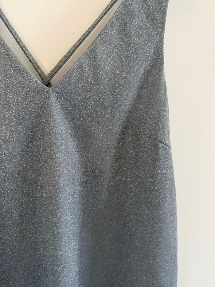 Débardeur Grâce & Mila / gris à paillettes argentés - photo numéro 2