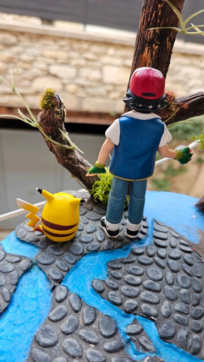 Super figurine Pokemon Nintendo tomy C.G.T.S.J sacha et son pikachu - photo numéro 5