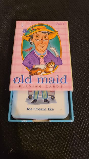 Cartes à jouer de la vieille fille