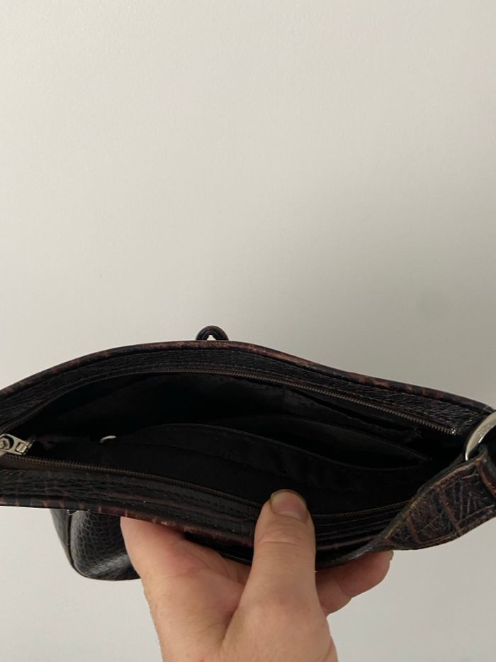 Sac longchamp vintage croco embossé - photo numéro 9