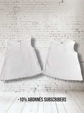 2 tee shirts rose pale Kiabi 18 mois