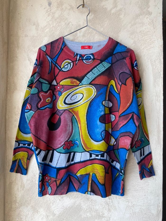 Pull à motifs multicolore Tissalia 34/36