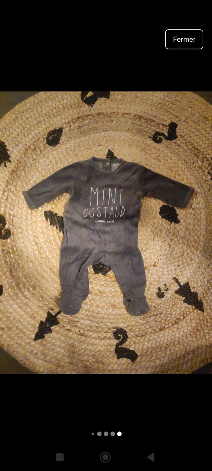 Lot de 7 pyjamas en velours 3 mois - photo numéro 8