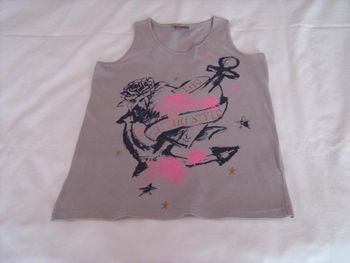 Débardeur gris fille