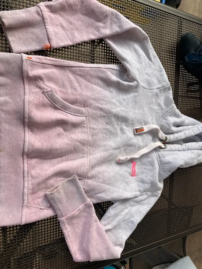 Sweat original  à capuche superdry XS Idéal 36! - photo numéro 11